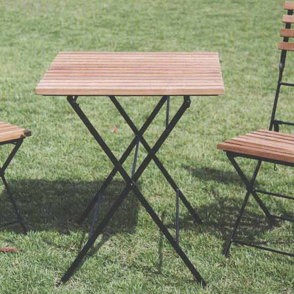 㡼ӥ FOLDING IRON TEAK TABLE ޤߥơ֥ / ̵ 34219 1
