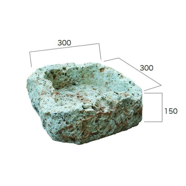 ジャービス商事 大谷石割肌鉢 U-1型 35701