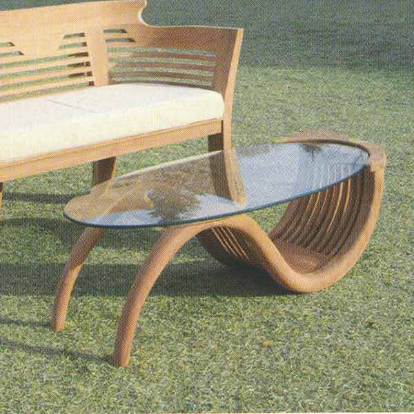 㡼ӥ TEAK GLASS TABLE (NO PAINTED) 饹ơ̵֥  ̵ 36345 1