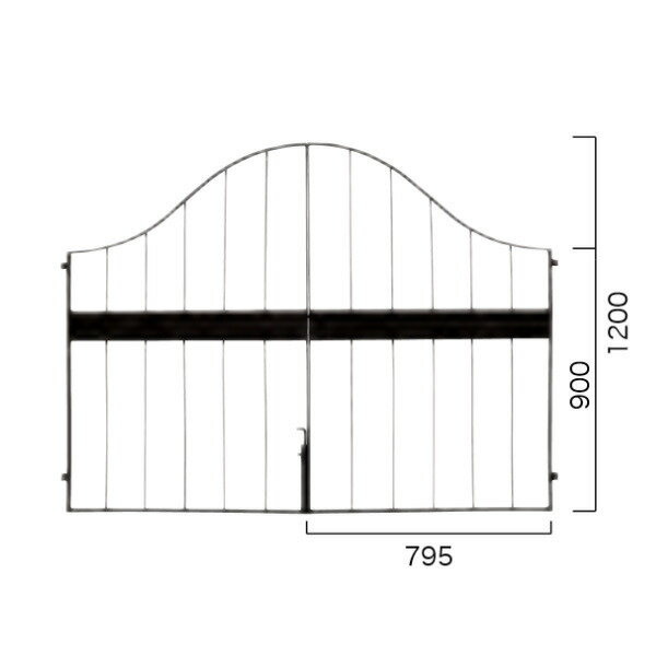 ジャービス商事 イージーゲート 0812両開きセット 本体 38637