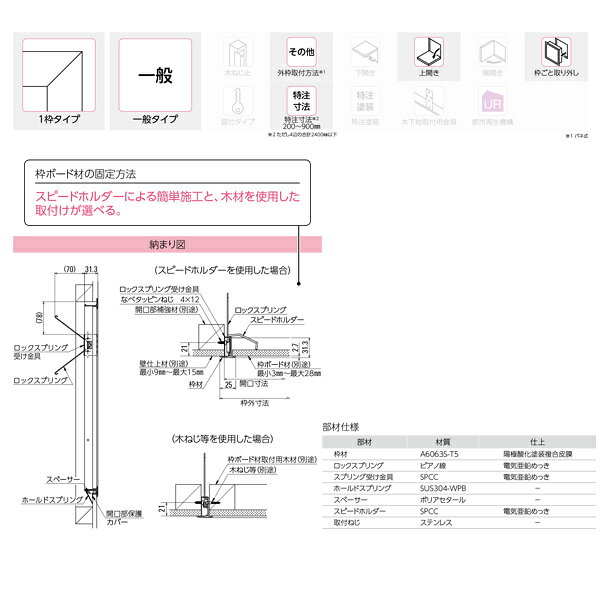 ダイケン 1枠タイプ 壁点検口 WSL60 ホワイト 1台