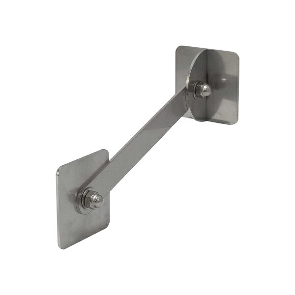 ティーエフサービス ステンレス転倒防止金具 壁用 正方形タイプ シルバー IRS-5050-200 1個入