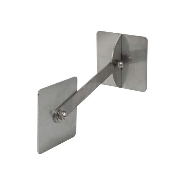 ティーエフサービス ステンレス転倒防止金具 壁用 正方形タイプ シルバー IRS-7575-100 1個入