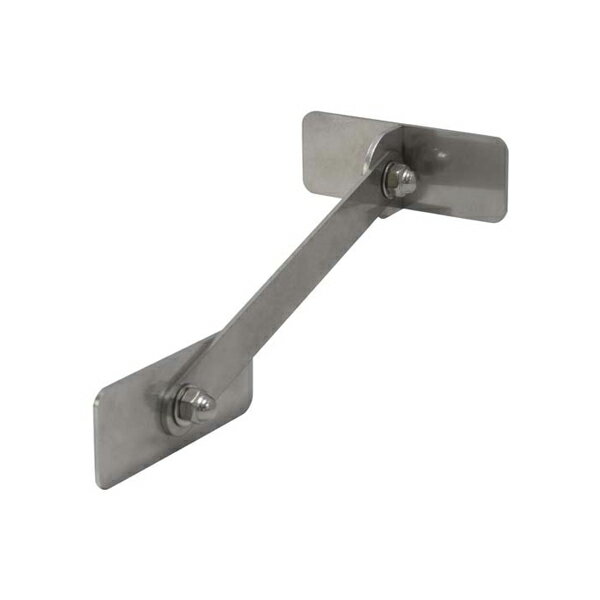 ティーエフサービス ステンレス転倒防止金具 壁用 長方形タイプ シルバー IRT-8030-200 1個入