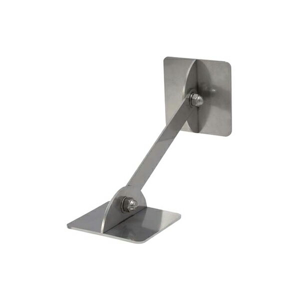 ティーエフサービス ステンレス転倒防止金具 床壁兼用 正方形タイプ シルバー IYS-6565-150 1個入