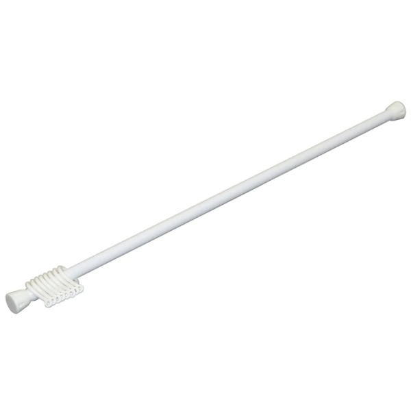平安伸銅工業 突ぱり便利ポール スリムS(リング付) ホワイト 幅70〜110cm NSW-8 1本