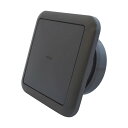 ニューヒカリ プッシュ式レジスター(フィルター付) 黒 パイプ径100mm SH-VPR100F-K