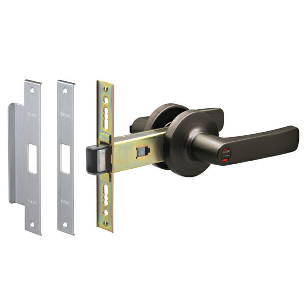 日中製作所 アルミサッシ用取替錠 細框用 レバーハンドル CHL-123-W-B BS：100mm