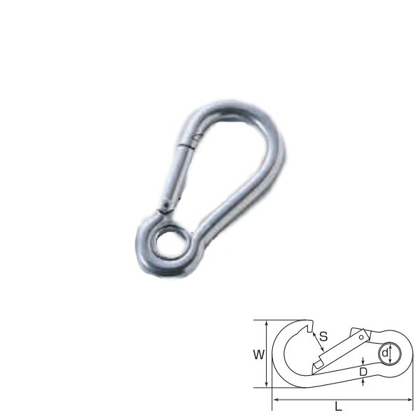 ひめじや スプリングフックX（S2450X） SX-8 1個