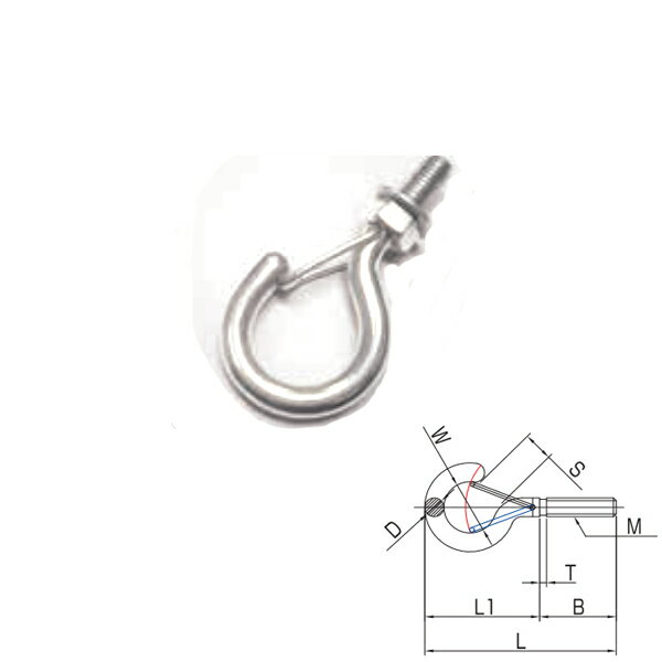 ひめじや Qフックボルト QFB-6 1個