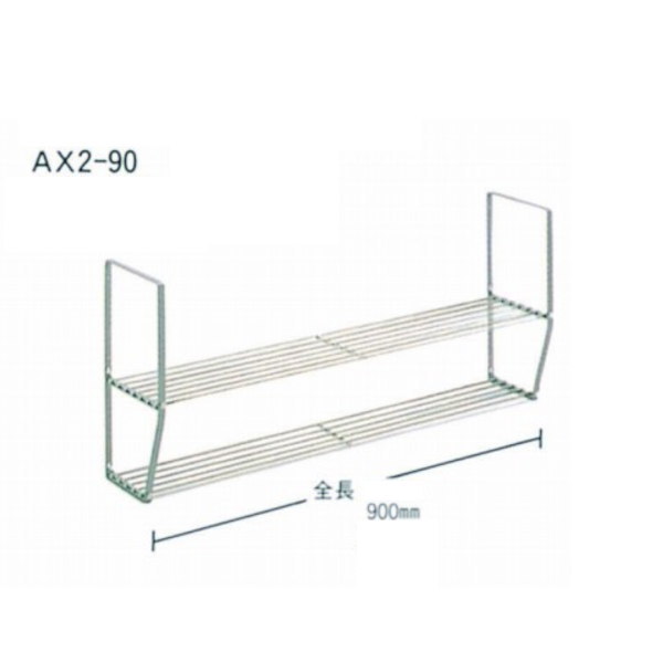 サイズ：250×520×900mm 耐荷重：上8kg×下6kg 材質：パイプ（9.5mmΦ）・パイプ受・枠/18-8ステンレス（SUS304） 　　　※特注サイズの制作も致します。 使いやすいオールステンレスのパイプ棚です。 高級感あふれ耐久性抜群のオールステンレスのパイプ棚です。 棚板は、はめ込むだけの簡単構造だから、お手入れらくらく。