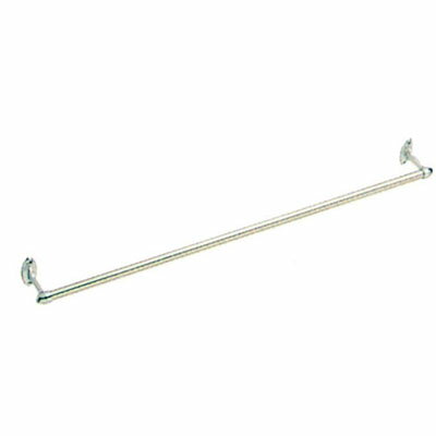 サイズ：45×39.5×760mm 耐荷重：2kg 材質：バー/18-8ステンレスパイプ9.5Φ・プラケット/亜鉛ダイカスト、クロームメッキ仕上げ・取付け/木ネジ（木ネジ付） 簡単に取付けられる18-8ステンレスのパイプのタオル掛けです。