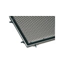 カネソウ ステンレス製玄関マット DM20-1500×900 重歩行用 ノンスリップタイプ すきま7mm 枠付