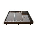 カネソウ マシンハッチ W-2E-L-600×1200 T-2仕様 1時間遮炎 充填用 密閉形(防水・防臭形) スチール製 ステンレス目地 ハンドル付