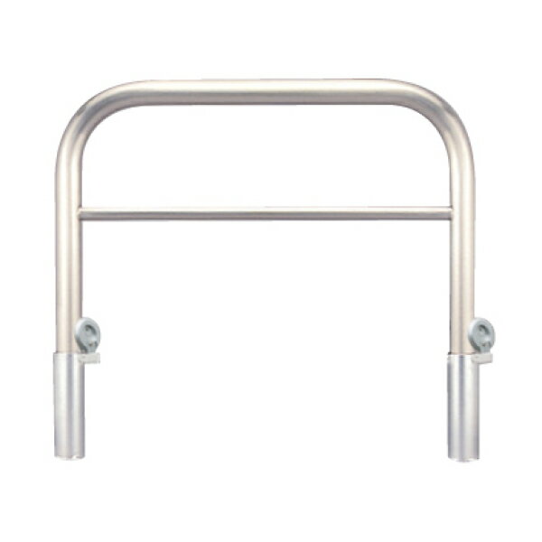 カネソウ 車止め YAW7H10-HDL Yシリーズ アーチ型 横バー付 ステンレス製 脱着式 鋳鉄製蓋 鍵付 Φ76.3×800×1000