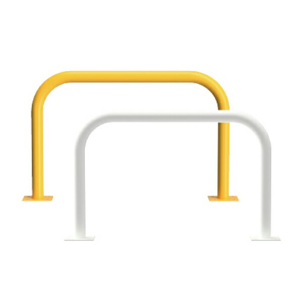 カネソウ 車止め YB6L10-A Yシリーズ アーチ型 スチール製 焼付塗装 後付タイプ Φ60.5×650×1000...