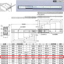 川喜金物 3522G型 スライドレール（3段引） 559mm 3522G-22 1本 51656