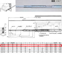 川喜金物 C3275型 スライドレール(3段引) ロック機能付 300mm C3275-30 1本 51822