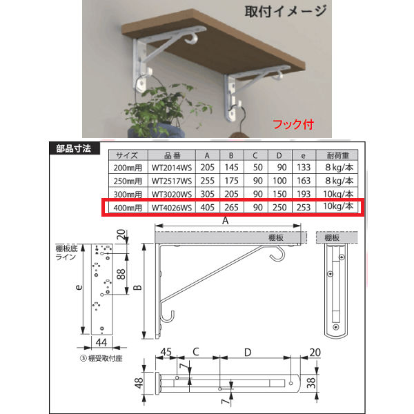 楽天市場】ガチ壁くんシリーズ 石膏ボード用棚受の通販 楽天市場】ガチ壁くんシリーズ 石膏ボード用棚受の通販