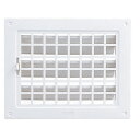 ナスタ 屋内換気口 樹脂 木枠留め用 上下開閉シャッタータイプ シルバーグレー KS-6010P-1520-SG