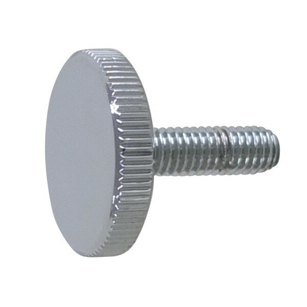 ニューヒカリ ローレットねじ(平型) 鉄クローム SH-NFT10-M6x25 1つ