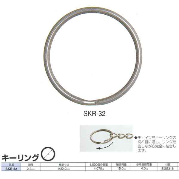 �˥å��������� ���ƥ�쥹 ������� SKR32 ����2.3mm 100����