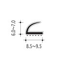 エスコ(ESCO) 50x121x34mm ドアストッパー(金具付) EA951FA-3