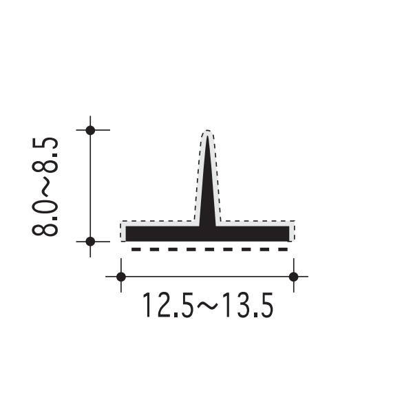 ゴムが柔らかく反発性に優れており衝撃を緩和させます。 薄く成型されているので、気密性に優れています。 形状保持力の高い天然ゴムを使用しています。 細かく植えられた短繊維により、風きり音を防ぐことができます。 また、ゴムのグリップ性を解消しスムーズに開閉する事ができます。 そのため引戸の召し合せ・開き扉の下框などにも使用が可能です。 短繊維により、扉と枠の接触音を抑えます。 防カビ処理をし衛生面にも配慮しています。 両面テープは粘着性の高いテープを採用しています。 注意 　植毛加工ピンチブロックは、内装建具用気密材です。外部に面した扉や窓にご使用されますと早期劣化の原因となります。 　白色は形状によりご用意のない物がございます。 　白色は黒色のゴムに白色の短繊維を植毛しているためライトグレーに近い色あいとなります。 　形状寸法は、公差の関係で、現物と若干異なる場合があります。