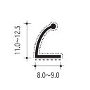 ピンチブロック スライド加工 #7-PS 黒 長さ2200mm