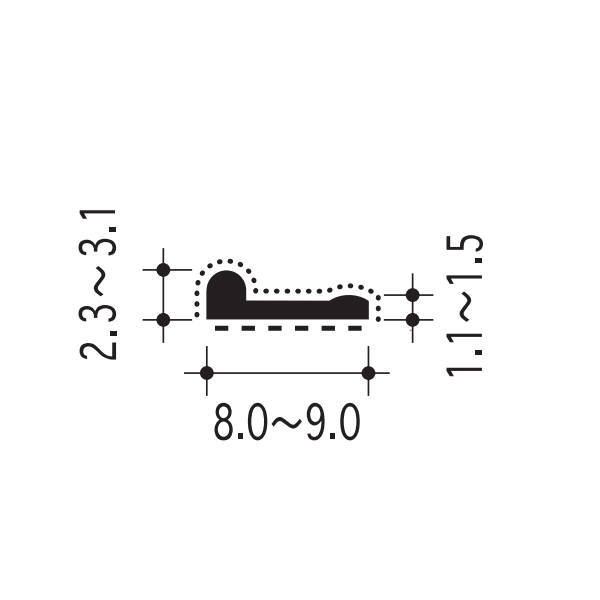 ピンチブロック スライド加工 ＃25-BS 黒 長さ2000mm