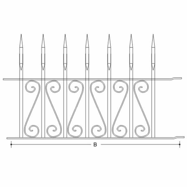 エイト 忍び返し5型 ステンレスSUS304製 H3210