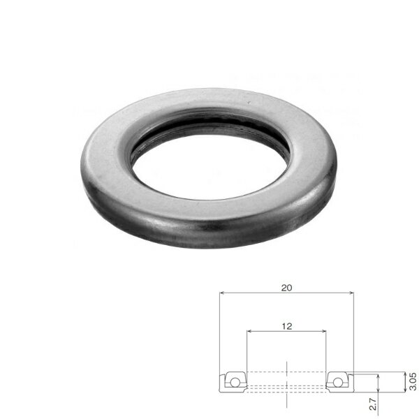末広金具 旗丁番用スラストベアリング BR12