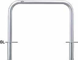 サンポール アーチ 差込式 AA-7S10-650 φ60.5(t3.0) W1000×H650