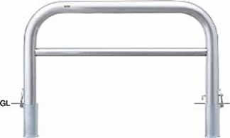 サンポール アーチ 差込式カギ付 AH-11SK15-800 φ101.6(t4.0) W1500×H800