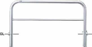 サンポール アーチ 差込式カギ付 AH-7SK15-650 φ60.5(t3.0) W1500×H650