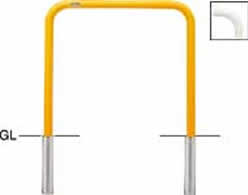 サンポール アーチ 差込式 FAA-42S7-650φ42.7(t2.3) W700×H650