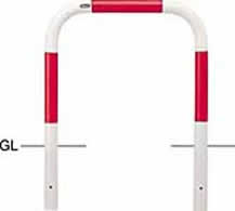 サンポール アーチ 固定式 FAA-7U7-650(RW) φ60.5(t2.8) W700×H650