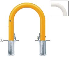 サンポール アーチ 差込式カギ付 FAC-11SK(Y)(W)(C) φ101.6(t4.2) W720×H700