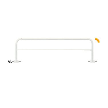 サンポール アーチ ベース式 FAH-7B25-800(Y)(W)(C) φ60.5(t2.8) W2500×H800