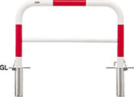 サンポール アーチ 差込式カギ付 FAH-7SK10-650(RW) φ60.5(t2.8) W1000×H650