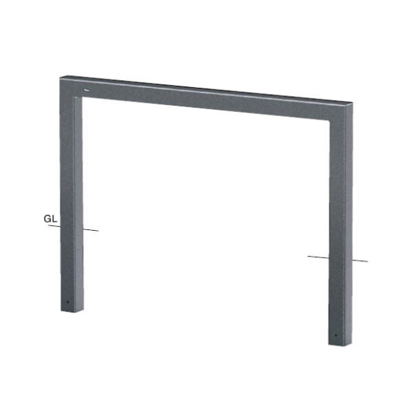 施工タイプ：固定式 材質：スチール サイズ：角パイプ:□80(t3.2) W1500×H700 重量：約30kg 仕上げ、カラー：焼付塗装、ダークグレーメタリック●お支払い方法で代引きはできません。 ●沖縄県、北海道、離島のお客様は別途お見積りとなります。 ●直送の場合メーカー指定便のため、運送会社のご選択はできません。お時間指定もできません。 ●ご注文後のご変更、キャンセルはできません。