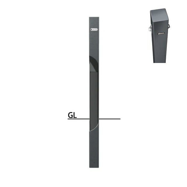 サンポール スクエアボラード □80 H850 固定式 両フック（FF11） FPS-88U4-FF11 受注生産品