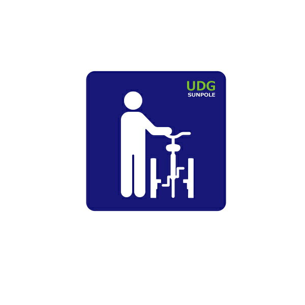 サンポール 路面標示サイン 自転車ゲートAS-720用 RS-3030-RP 受注生産品