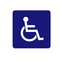 サンポール 路面標示サイン 車いす優先 RS-4040-RN 受注生産品