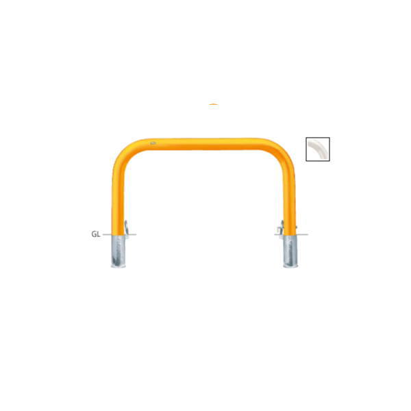 Rakuten - サンポール アーチ 差込式カギ付 FAA-11SK15-800(Y)(W) φ101.6(t4.2) W1500×H800
