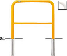 サンポール アーチ 差込式 FAH-42S7-650φ42.7(t2.3) W700×H650