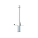 サンポール ピラー 差込式フタ付 FPA-11SF-F01 片フック φ101.6(t3.2) H850