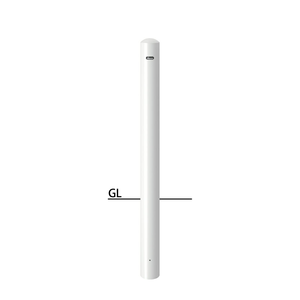 サンポール ピラー 固定式(埋込400) FPA-11U4-F00 フックなし φ101.6(t3.2) H850＋埋込400