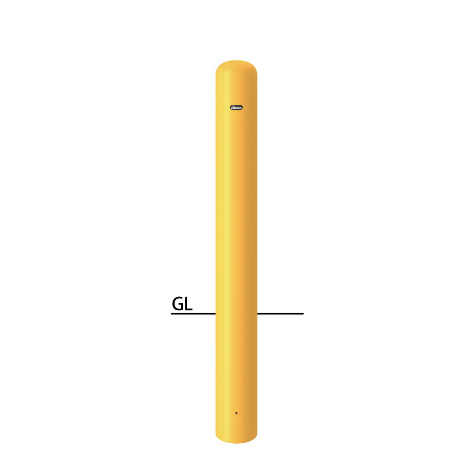 サンポール ピラー 固定式(埋込400) FPA-14U4-F00 フックなし φ139.8(t4.5) H850＋埋込400