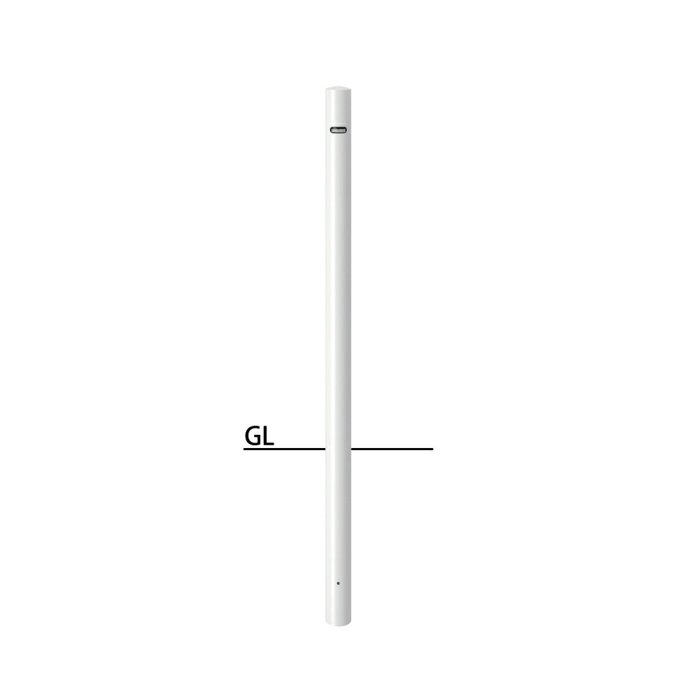 サンポール ピラー 固定式(埋込400) FPA-7U4-F00 フックなし φ60.5(t2.3) H850＋埋込400